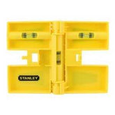 STANLEY 47-720 Post Level, 6-1/8 in L, 3-Vial, 1-Hang Hole, Magnetic, Aluminum, Yellow